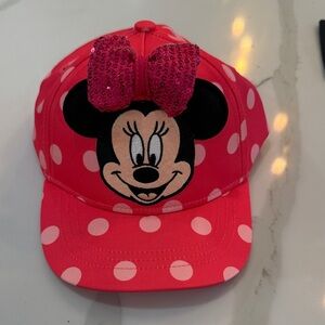 Toddler Minnie Pink Polka Dot Cap with Bow